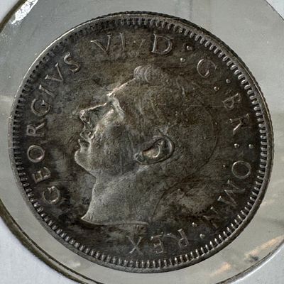 1943 Great Britain One Shilling .500 Silver Coin