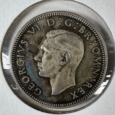 1940 Great Britain 1 Shilling .500 Silver Coin - George VI