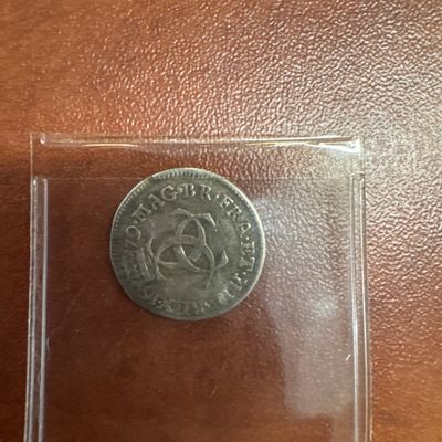 1679 England Silver Three Pence Coin of Charles II