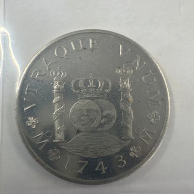 1743 Mexico Philip V Silver 8 Reales Coin