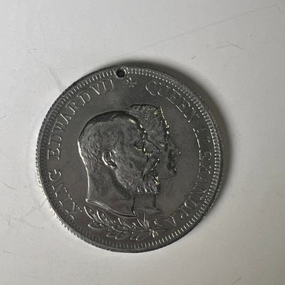 1902 King Edward VII & Queen Alexandra Coronation Medal