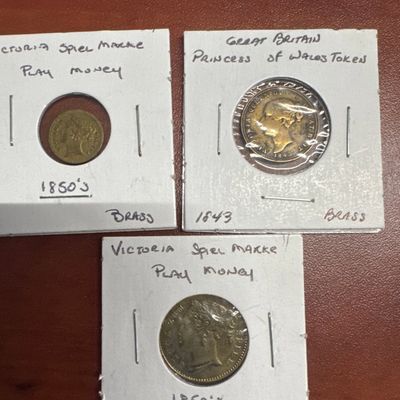 Collection of Three Victorian Era Tokens