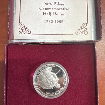 1982 George Washington 250th Anniversary Proof Silver Commemorative Half Dollar