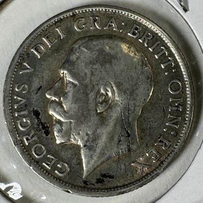1920 Great Britain One Shilling .500 Silver Coin - George V