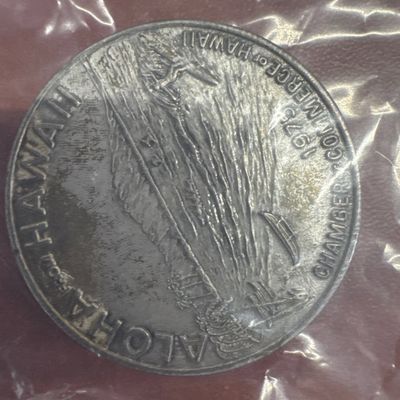 1975 Hawaii Chamber of Commerce Aloha Dollar Coin