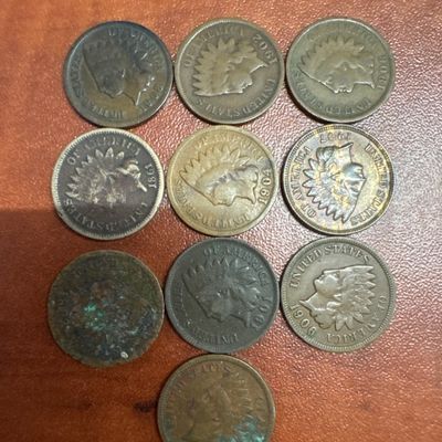 Collection of Indian Head Pennies