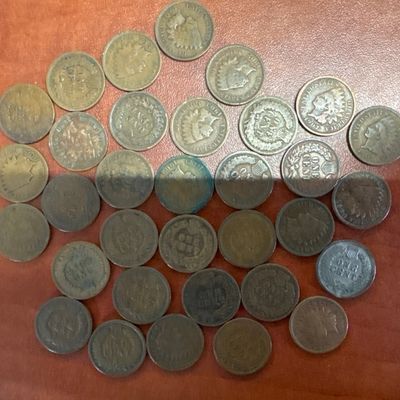 Collection of Indian Head Pennies