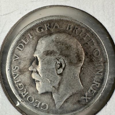 1916 Great Britain One Shilling .925 Silver Coin - George V