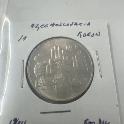 1964 Czechoslovakia 10 Korun Coin