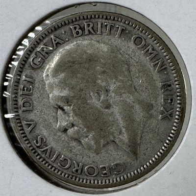 -*1926 Great Britain One Shilling .500 Silver Coin - George V