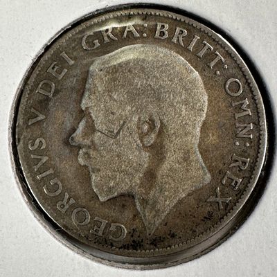 1921 Great Britain 1 Shilling .925 Silver Coin - George V