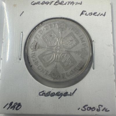 1928 Great Britain 1 Florin Coin