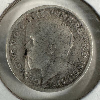 1913 Great Britain 3 Pence .925 Silver Coin - George V