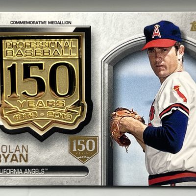 Sale Photo Thumbnail #184: 2019 Topps Series Two Nolan Ryan 150th Anniversary Commemorative Manufactured Medallion #/150