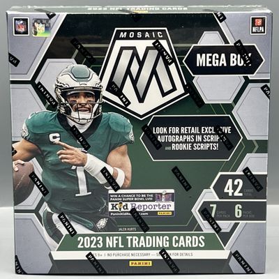 Sale Photo Thumbnail #195: 2023 Panini Mosaic Football Factory Sealed Mega Box