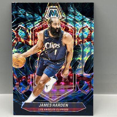 2023-24 Panini Mosaic James Harden Genesis Prizm Case Hit SSP #152