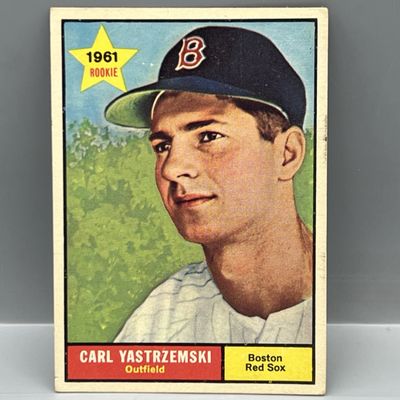 1961 Topps Carl Yastrzemski #287 - HOF - Red Sox - Paper loss on back