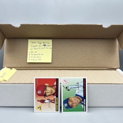 2004 Topps Heritage Baseball Complete Set W/ Yadier Molina RC - Includes Short Prints, Variations, & (3) Insert Sets - 511 Total Cards