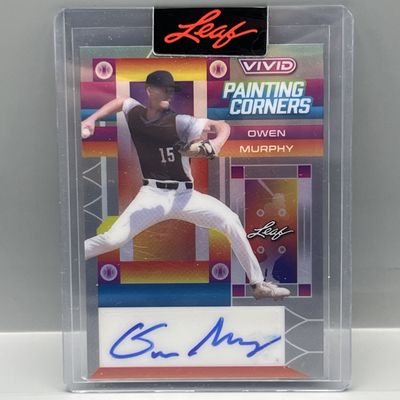 Sale Photo Thumbnail #158: 2022 Leaf Vivid Owen Murphy Painting Corners #1/1 Auto Pre-Production Proof - Sealed From Leaf