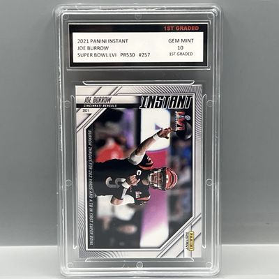 2021 Panini Instant Joe Burrow Super Bowl LVI #257 - Slabbed