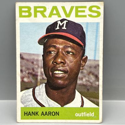 Sale Photo Thumbnail #113: 1964 Topps #300 Hank Aaron (HOF) / Braves