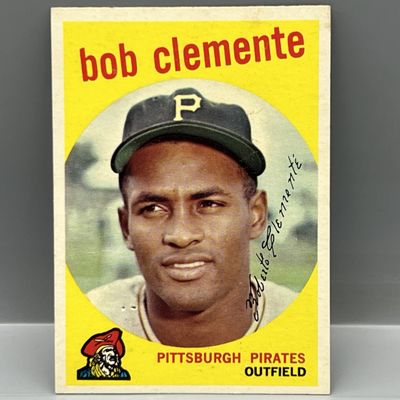 1959 Topps #478 Roberto Clemente (HOF) / Pirates - Pinhole