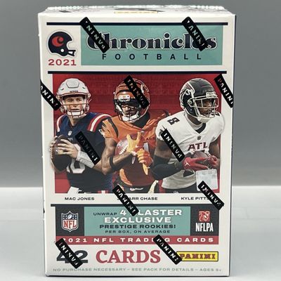 Sale Photo Thumbnail #185: 2021 Panini Chronicles Football Factory Sealed Blaster Box