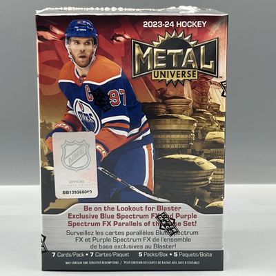 Sale Photo Thumbnail #144: 2023-24 Upper Deck Metal Universe Hockey Factory Sealed Blaster Box