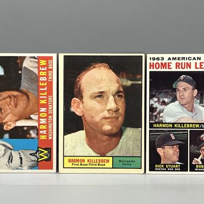 (Lot Of 3) Harmon Killebrew W/ 1960, 1961, 1964 Ldrs Topps