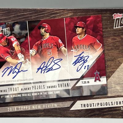 Sale Photo Thumbnail #135: 2019 Topps Now Ohtani/Trout/Pujols Review #TN-9