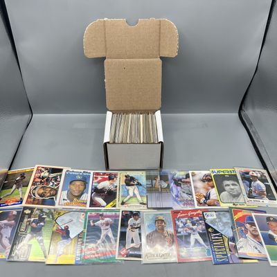 Sale Photo Thumbnail #142: (Lot Of 150+)  Stars:  1980s + 1990s: Pedro, Chipper, Ripken, Piazza, Bonds, Etc