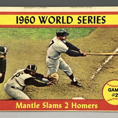 1961 Topps Mickey Mantle 2 Home Runs - WS Game 2 #307