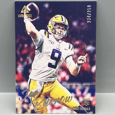 Sale Photo Thumbnail #134: 2020 Panini Luminance Joe Burrow RC #/250