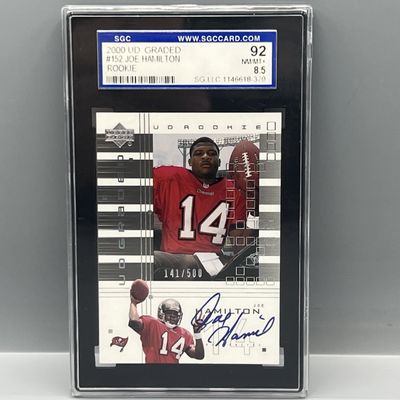 2000 Upper Deck Graded Joe Hamilton RC Auto #/500 SGC NM-MT+ 8.5