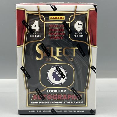 Sale Photo Thumbnail #147: 2022-23 Panini Select Premier League Soccer Factory Sealed Blaster Box