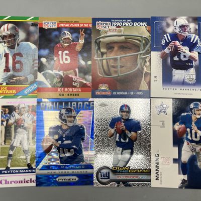 (8) Football Star Player Quarterback Cards