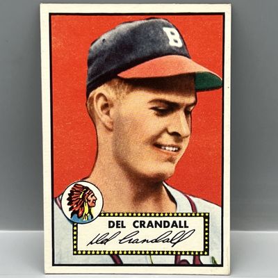 1952 Topps Del Crandall #162