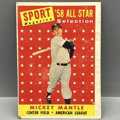 1958 Topps #487 Mickey Mantle (HOF) / All Star