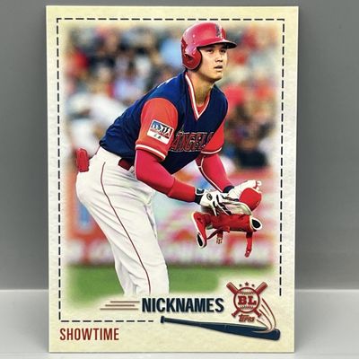 Sale Photo Thumbnail #138: 2019 Topps Big League Shohei Ohtani "Showtime" Nicknames #PW-1 - 2nd Year Insert