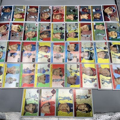 (40) 2004 Topps Heritage Chrome Baseball Cards - All Cards Are #/1955 - Vladimir Guerrero, Scott Rolen, Alex Rodriguez