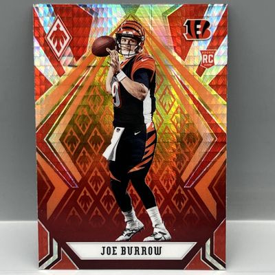 Sale Photo Thumbnail #130: 2020 Panini Phoenix Joe Burrow Fire Burst RC #101