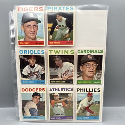 Sale Photo Thumbnail #105: (Lot Of 300) 1964 Topps Baseball Singles - No Duplication, No HOFers / Varying Conditions