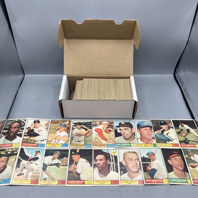 (Lot Of 325) 1961 Topps Baseball Singles - No Duplication, No HOFers / Varying Conditions