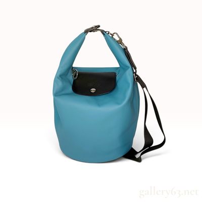 Sale Photo Thumbnail #108: Longchamp Le Pliage Xtra Lagoon Leather Bucket Bag