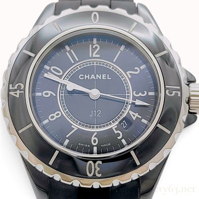 Sale Photo Thumbnail #250: Chanel J12 Black Ceramic and Stainless Steel Quartz Wristwatch with Box