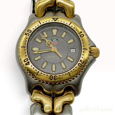 Sale Photo Thumbnail #156: 28mm Ladies TAG Heuer Gold-Plated Professional S/el and Stainless Steel Wristwatch