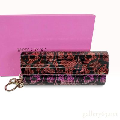 Jimmy Choo x Rob Pruitt Candy Multicolored Lace Acrylic Clutch with Box