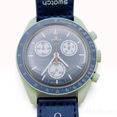 Omega x Swatch MoonSwatch Mission on Earth Bioceramic Wristwatch with Extra Bracelet