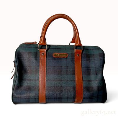 Sale Photo Thumbnail #205: Vintage Polo Ralph Lauren Black Watch Plaid Coated Canvas Doctor Bag