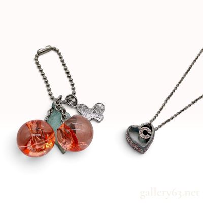 Coach 925 Sterling Silver Heart Pendant Necklace and Fashion Jewelry Trio